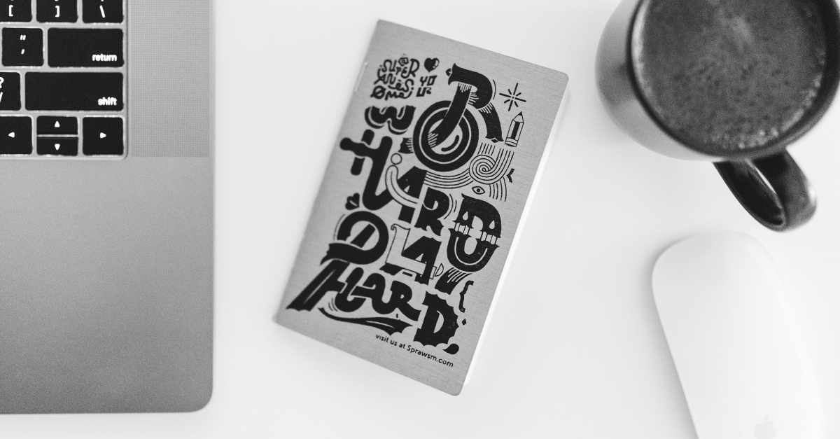 Superawesome stationery on a desk